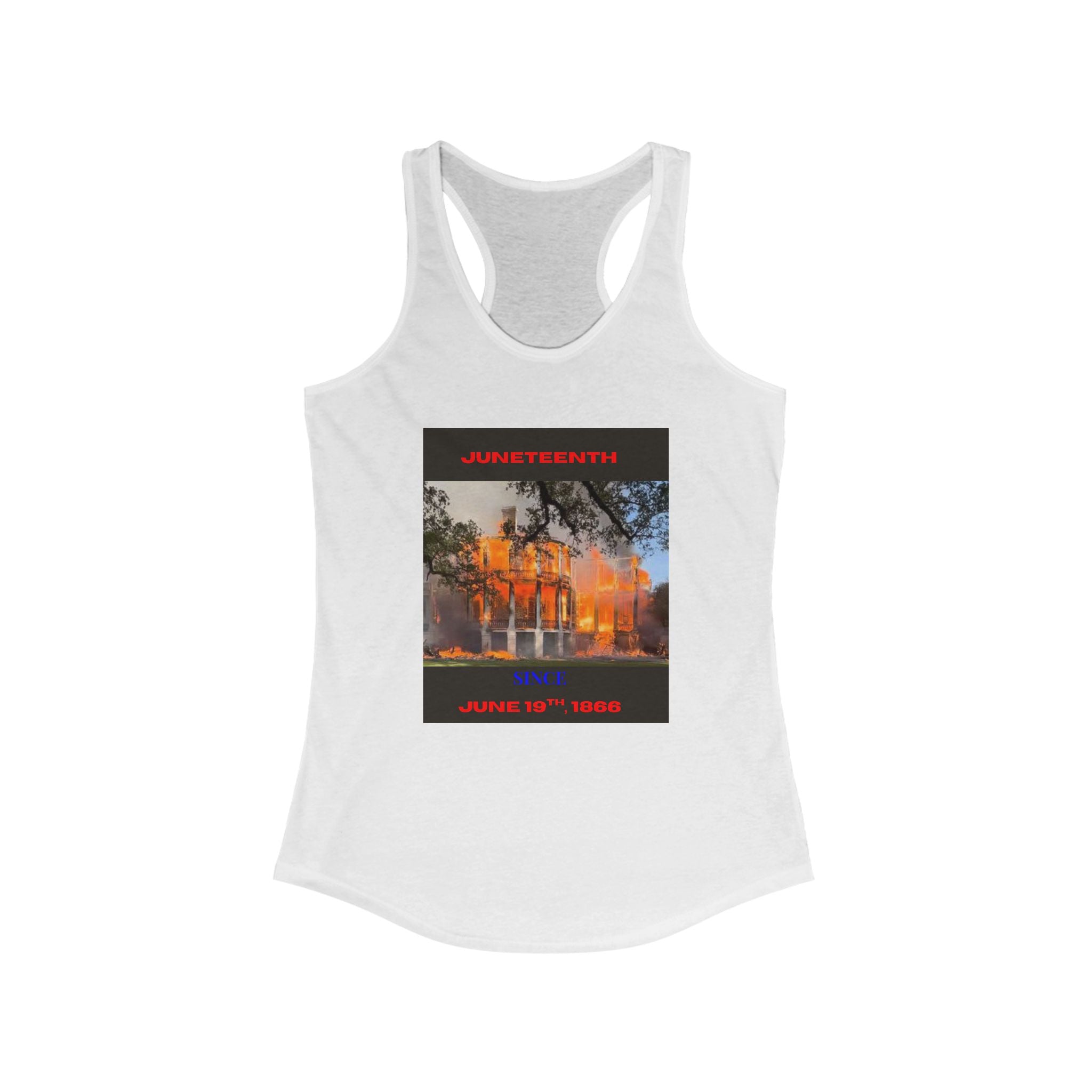 Juneteenth Racerback Tank Top - Celebrate Freedom Since June 19, 1865
