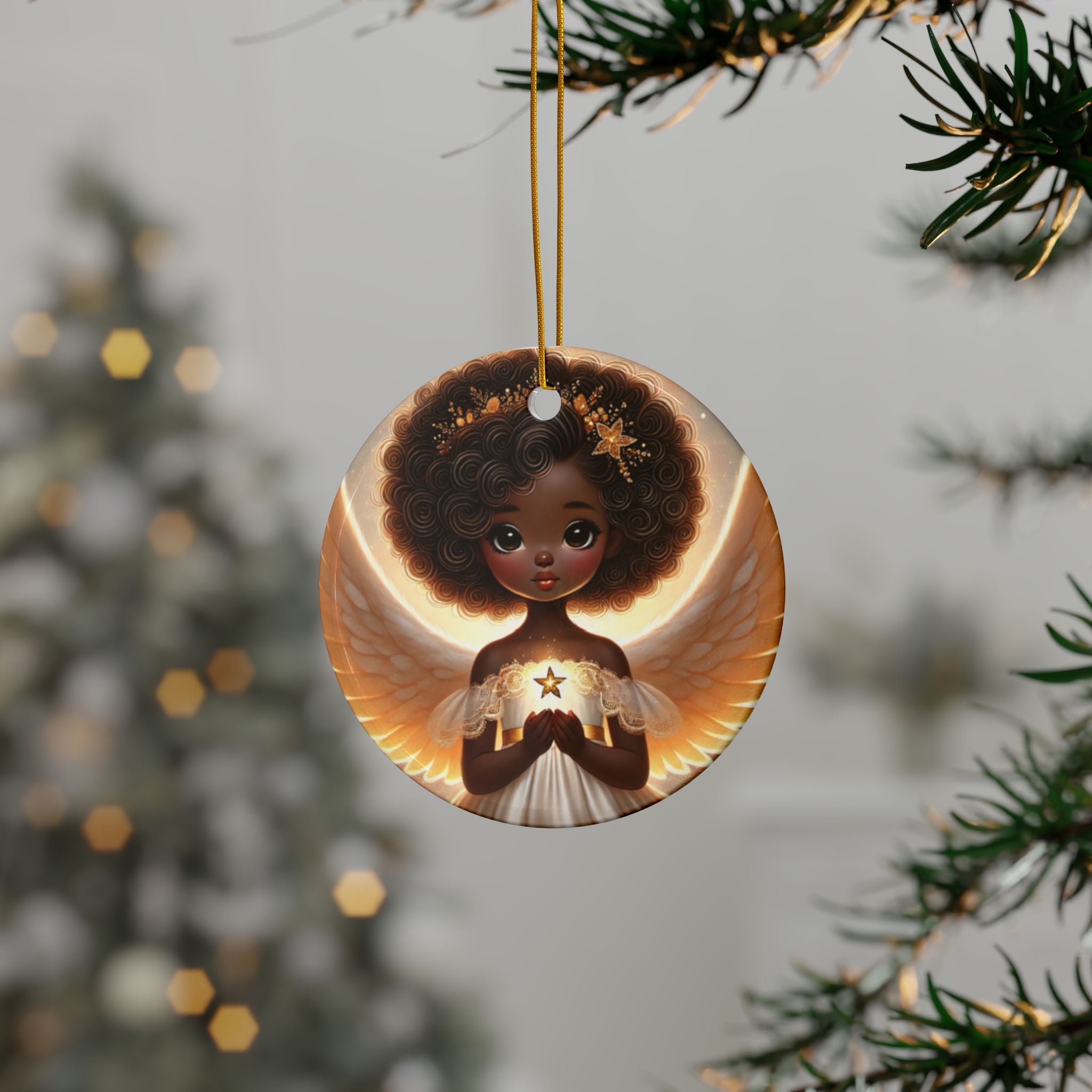 Decorative Ceramic Ornaments, Double-Sided (1pc, 3pcs, 5pcs, 10pcs)