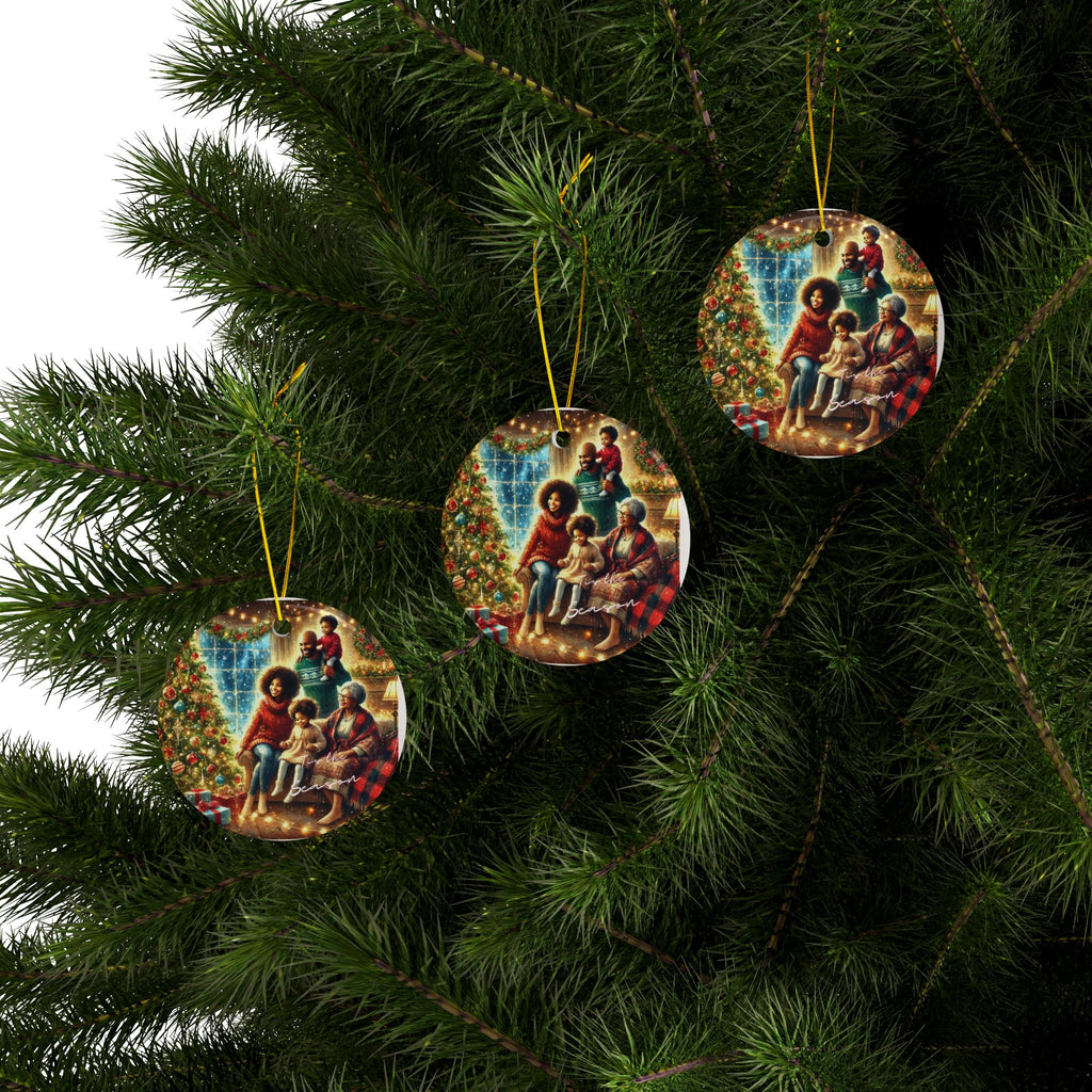 Ceramic Ornaments, 2-Side Print, (1pc, 3pcs, 5pcs, 10pcs)