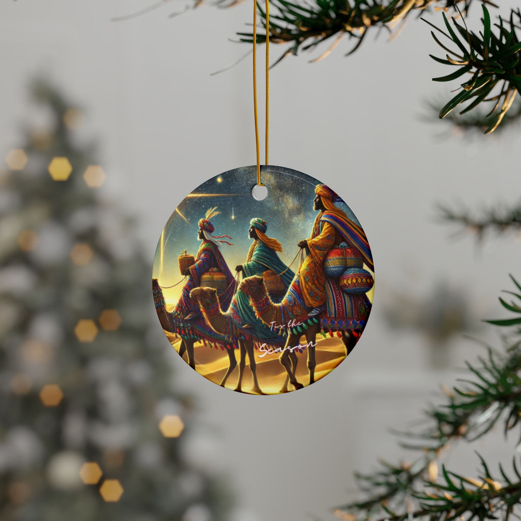 3 wise men Decorative Ceramic Ornaments, Double-Sided (1pc, 3pcs, 5pcs, 10pcs)