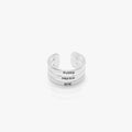 662. Stackable Name Ring- 925 Silver