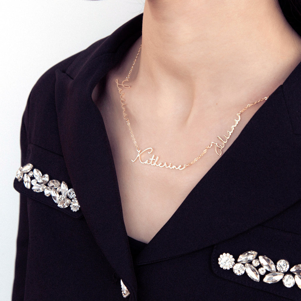 Custom 3 Name necklace