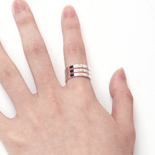 662. Stackable Name Ring- 925 Silver