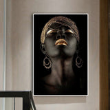 Black, Nubian, African Nude Woman Oil Painting Poster (Can be placed on Canvas and Prints for Wall design)