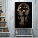 Black, Nubian, African Nude Woman Oil Painting Poster (Can be placed on Canvas and Prints for Wall design)