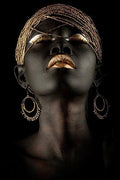 Black, Nubian, African Nude Woman Oil Painting Poster (Can be placed on Canvas and Prints for Wall design)